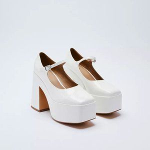 Faux Leather Platform Mary Jane
